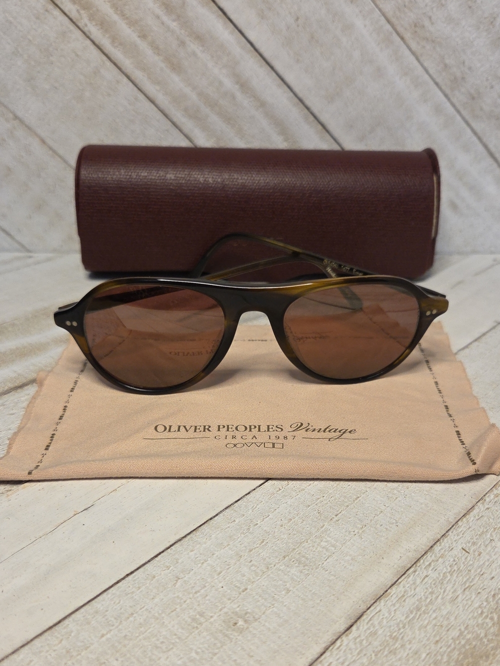 Oliver Peoples Men's Sunglasses Emet Tortoiseshell Frames